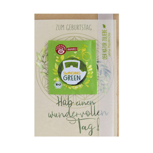 Premium Bio-Tee Geburtstagskarte