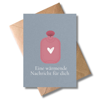 WBdesignz Grußkarte „Eine wärmende Nachricht für dich“ –