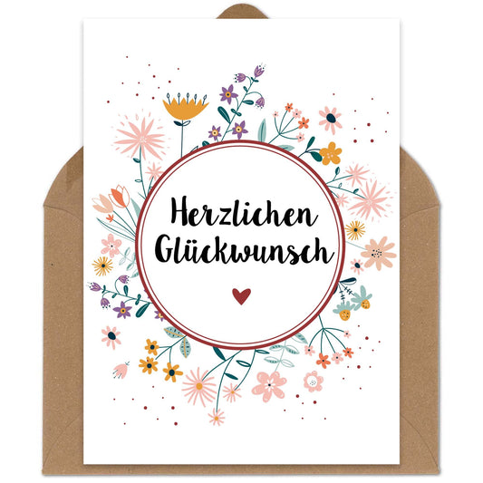 Herzlichen Glückwunsch Blumen