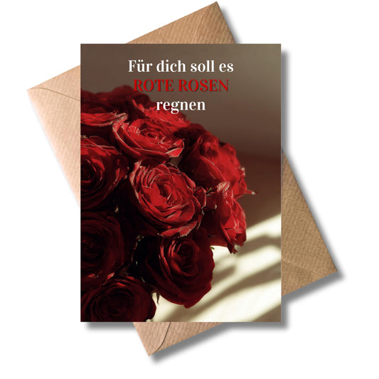 WBdesignz Romantische Geburtstagskarte mit Umschlag - „Für